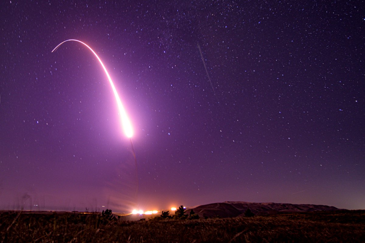 an unarmed minuteman iii intercontinental ballistic missile