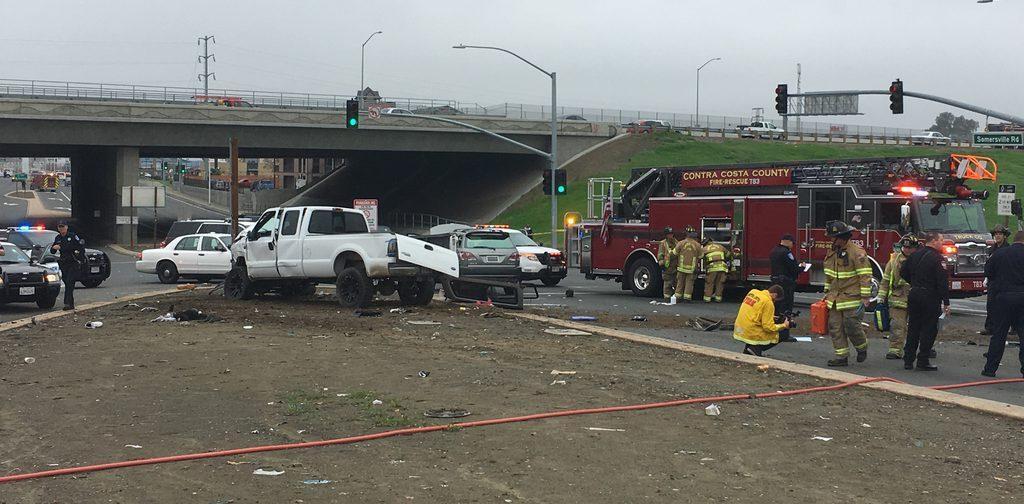 Heavy medical response after multicar crash in Antioch Antioch