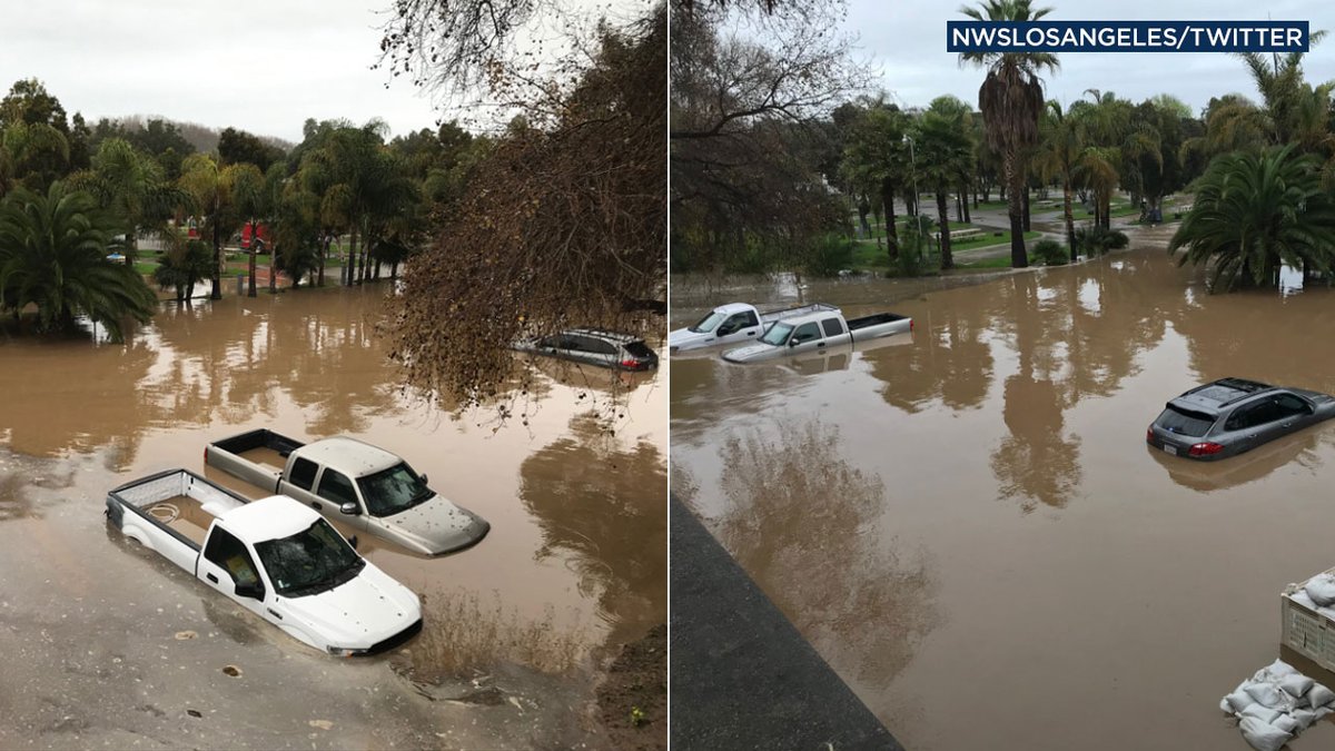 Flash flood warning issued for ThomasFire burn areas in Ventura, Santa