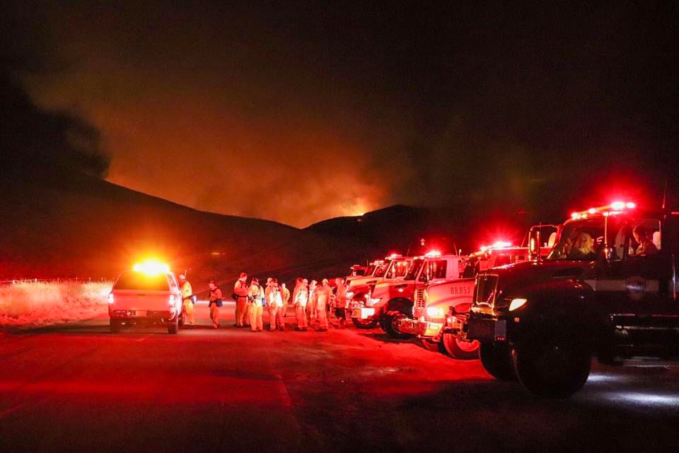 RockFire burning west of Patterson. Fire is approx. 30 acres.     