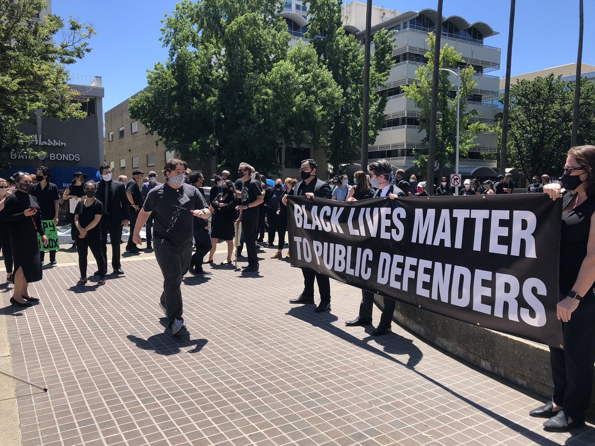 Sacramento County Public Defenders are rallying against police brutality and racial injustice. Public defenders here say they see racism play out in the justice system daily and are here to stand against it 