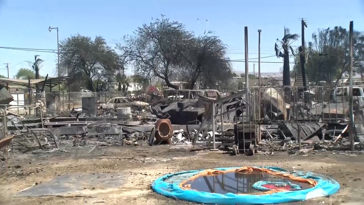 One Person Is Dead 40 Homes Were Destroyed And 150 People Are Displaced After A Major Fire Near The Salton Sea Madikesq Talks With Families And Neighbors Many Of Who Have Lost