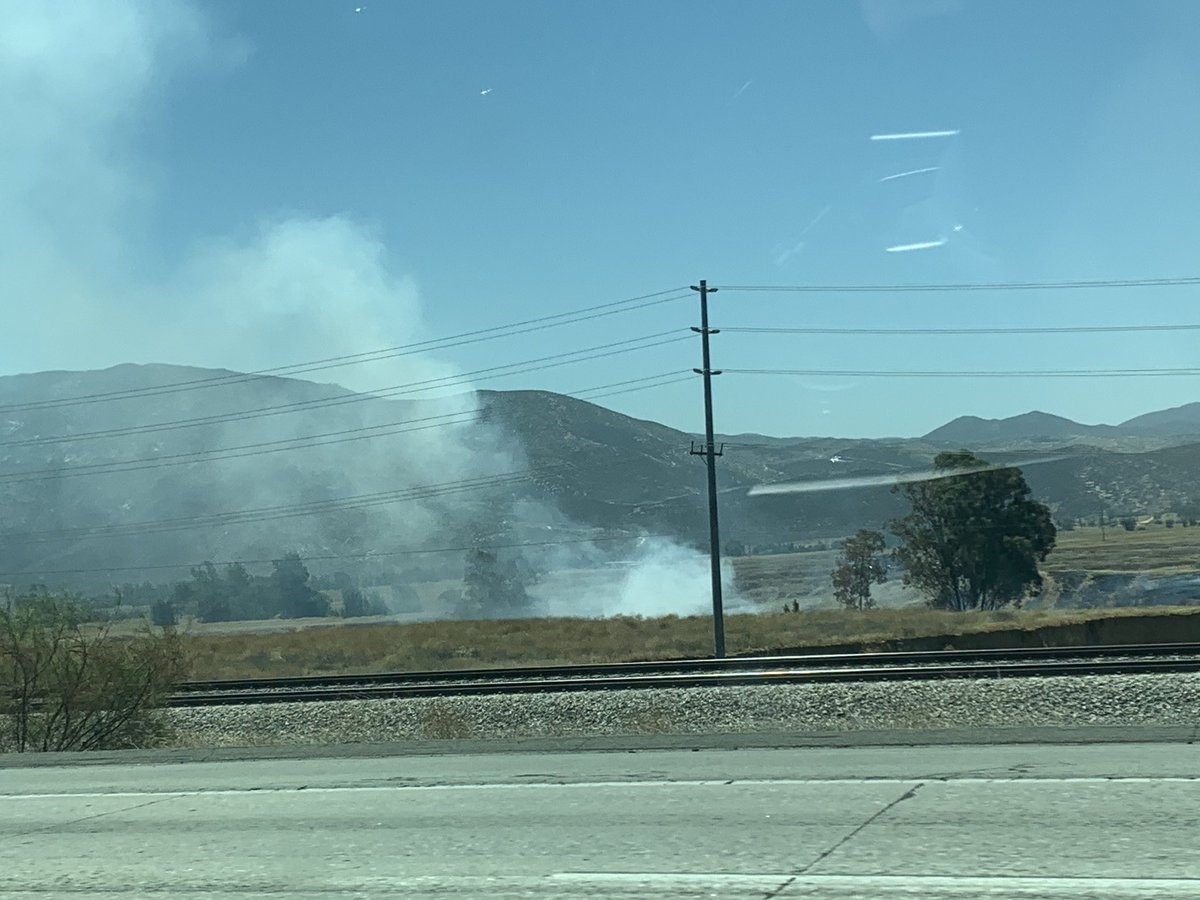 Brush fire out in Banning California