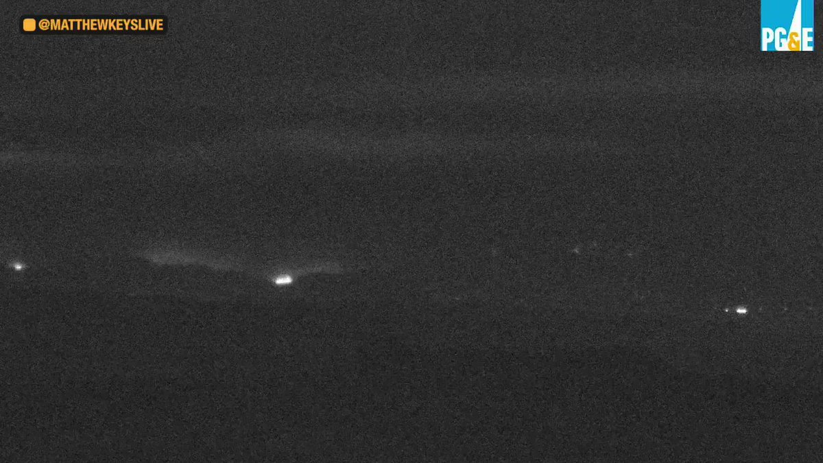 timelapse from a PG&E camera looking toward Fairfield shows progression of the LNULightingComplex Fire