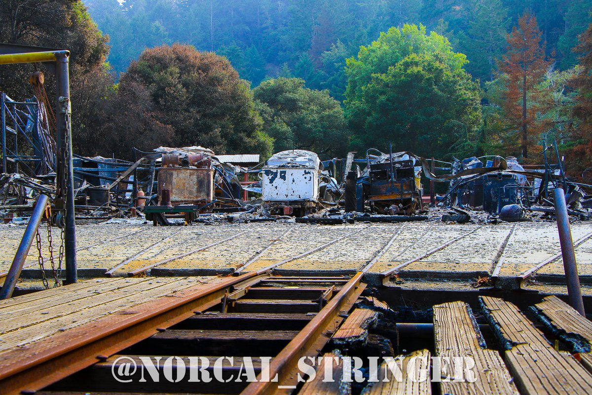 Photos from the round table at the Swanton Pacific Railway outside Davenport, CA.  The Swanton Pacific Ranch was hit by the CZUAugustLightningComplex earlier this week.  CZULightningComplex CZULightningComplexFire