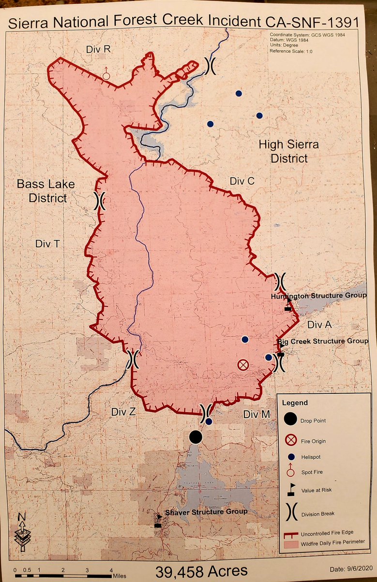 Creekfire Here S A Look At The Current Fire Map The Creek Fire Started Where The Red X Is Near The Community Of Big Creek So Far The Fire Has Burned An Estimated