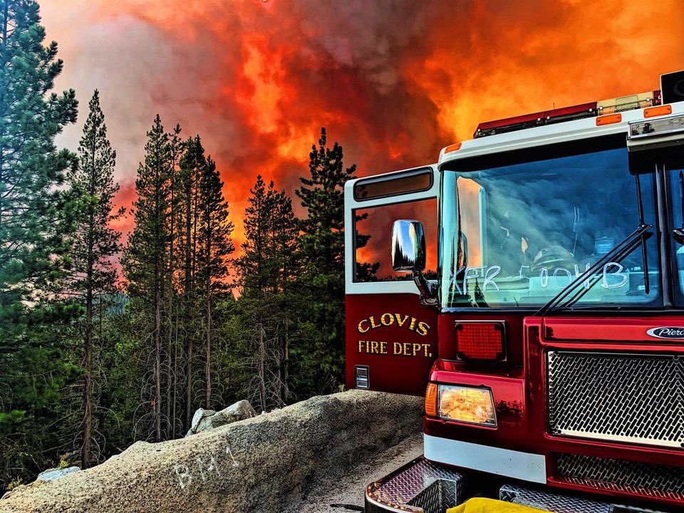 Some pictures from yesterday at the Creek Fire. six personnel on this fire that is at 45,000 acres and 0% containment.    also have nine additional personnel on other fires throughout the state. 