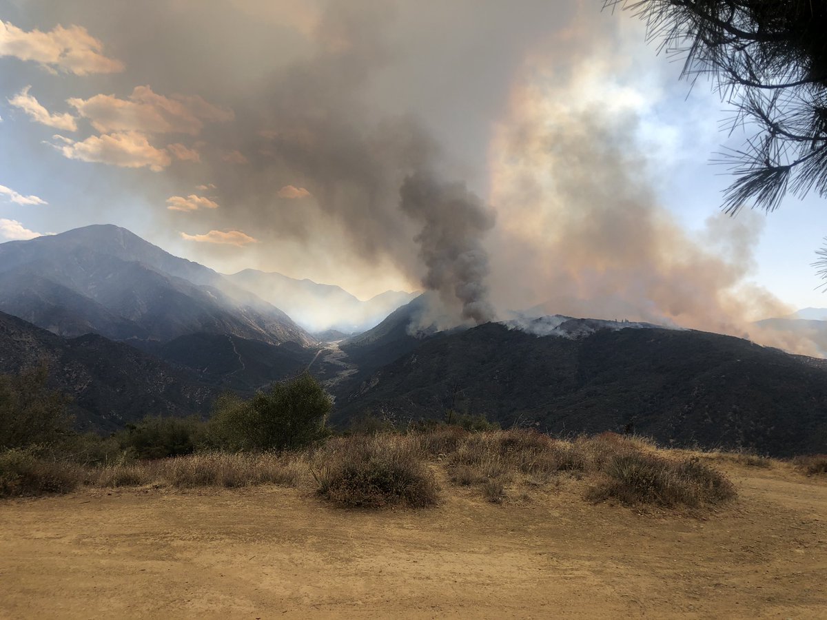 El Dorado fire  that's torched  11 sq miles in San Bernardino County and forced thousands to evacuate was started by a gender reveal party.  CAL Fire Tulare Unit Captain Nick Perricelli sent pics & videos from the fire. He's worried about windy conditions