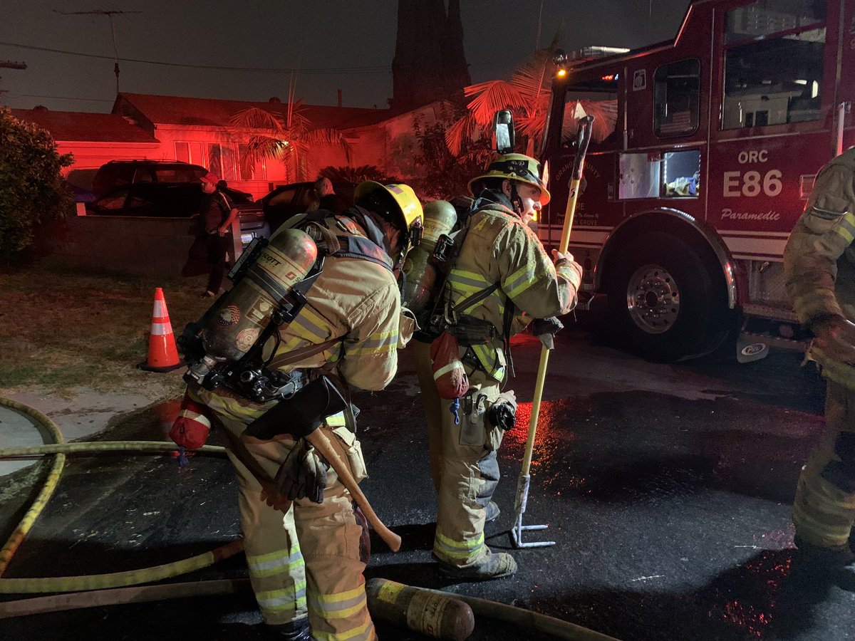 Quick and decisive action by Orange County firefighters saved this vacant house on Granite Place in the city of Garden Grove. The fire was reported shortly after midnight and was confined to a single bedroom