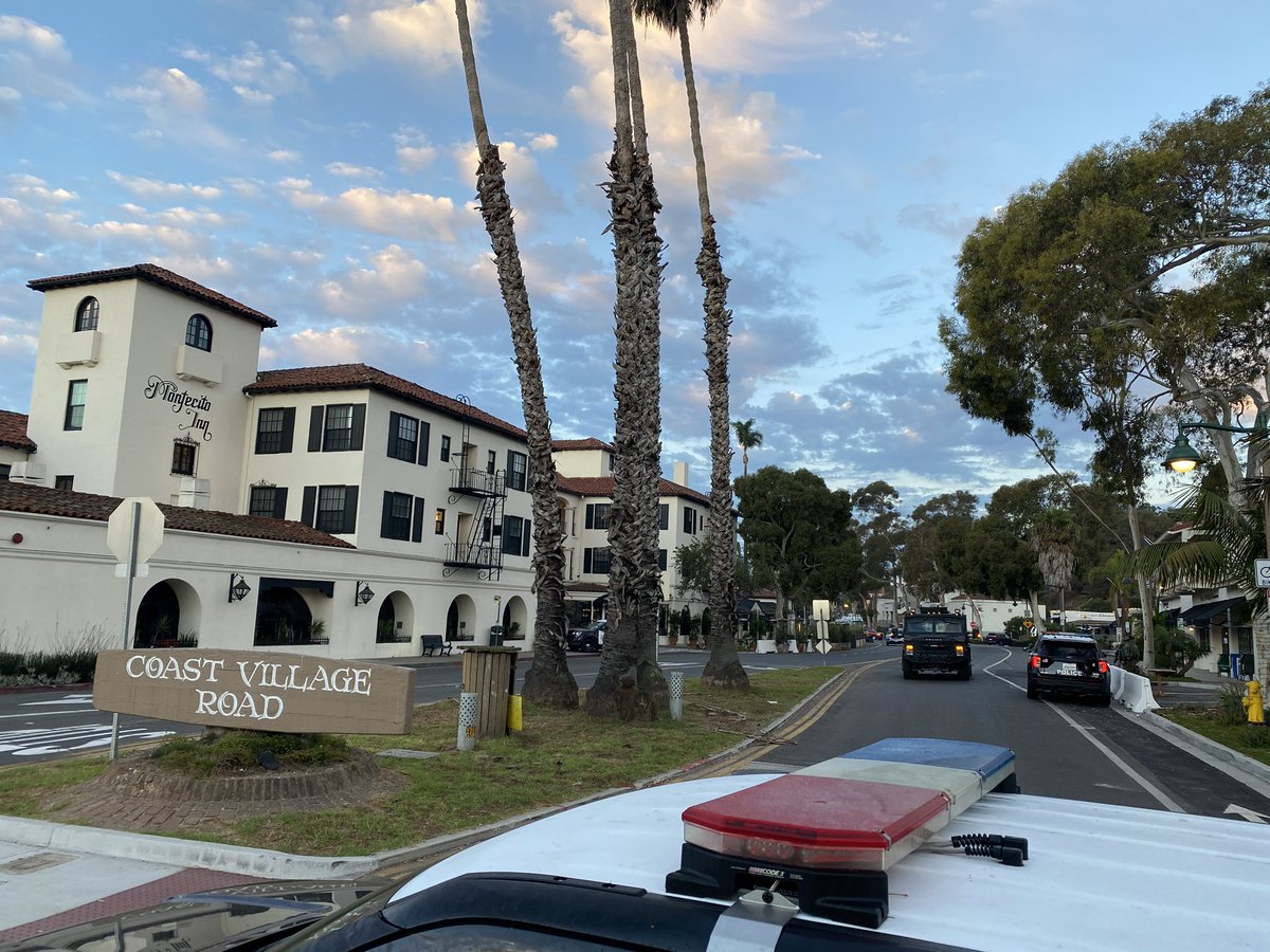 Santa Barbara Police have a SWAT INCIDENT on Olive Mill Road at Coast Village. Limited details. Hearing - Wanted suspect refusing to come out of a room.    for barricades and detours nearby