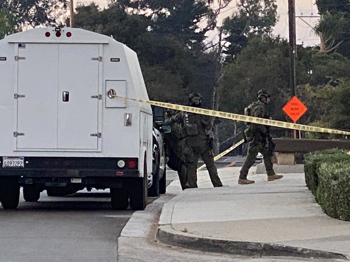 Santa Barbara Police have a SWAT INCIDENT on Olive Mill Road at Coast Village. Limited details. Hearing - Wanted suspect refusing to come out of a room.    for barricades and detours nearby