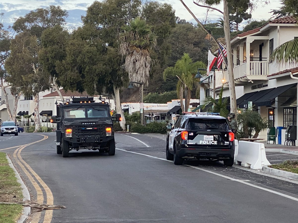 Santa Barbara Police have a SWAT INCIDENT on Olive Mill Road at Coast Village. Limited details. Hearing - Wanted suspect refusing to come out of a room.    for barricades and detours nearby