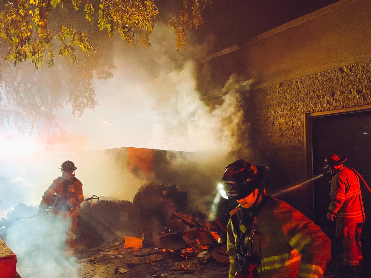 FresnoFire is on scene of a commercial building fire at the Grocery Outlet on Blackstone Ave and Ashlan Ave