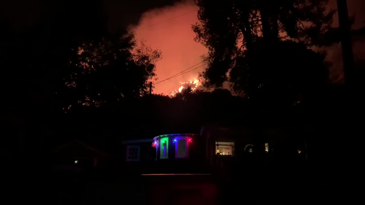 Wind driven Bond Fire is spotting across Santiago Canyon Road. Residents in the area should be prepared to evacuate