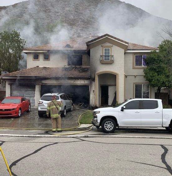 Residential Structure Fire in Menifee   at 24800 Blk Sunset Vista 