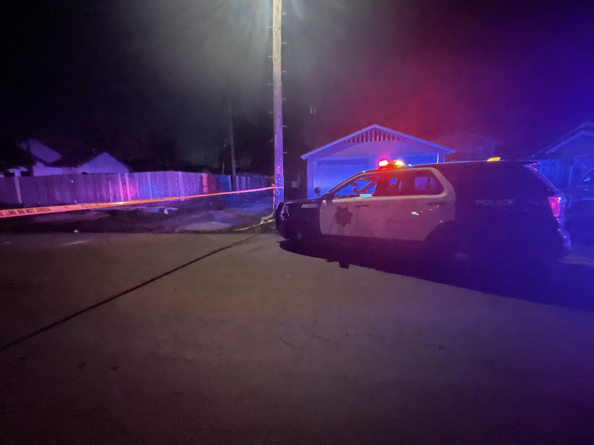 Heavy police presence near Dudley and Wilson in central Fresno. Appears to be a standoff with a person barricaded inside a home. Police are asking the person to come out with a megaphone. 