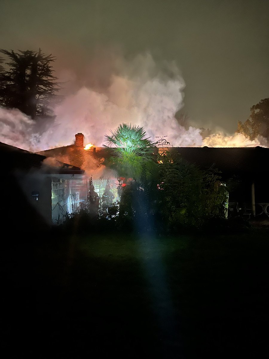 Metro Fire crews are on scene of a house fire off Arden Creek in Arden-Arcade. Crews initially found heavy fire inside towards the back of the home, that spread into the attic. Fortunately any occupants were not home at the time. No injuries reported. Fire is knocked down