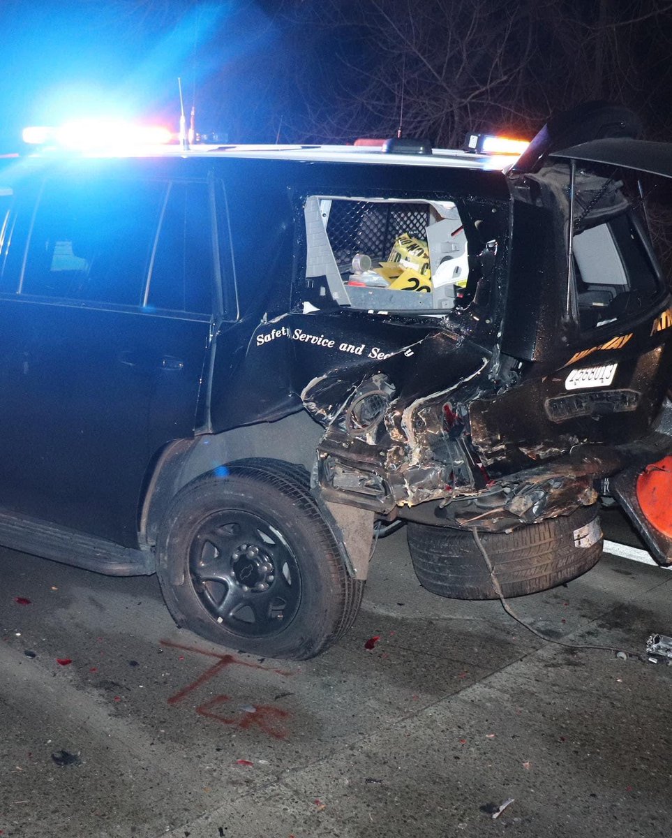 A suspected drunk driver was arrested Friday morning after causing multiple crashes on Interstate 80 in Sacramento. The crash pushed the Prius forward, causing it to hit a CHP Tahoe.