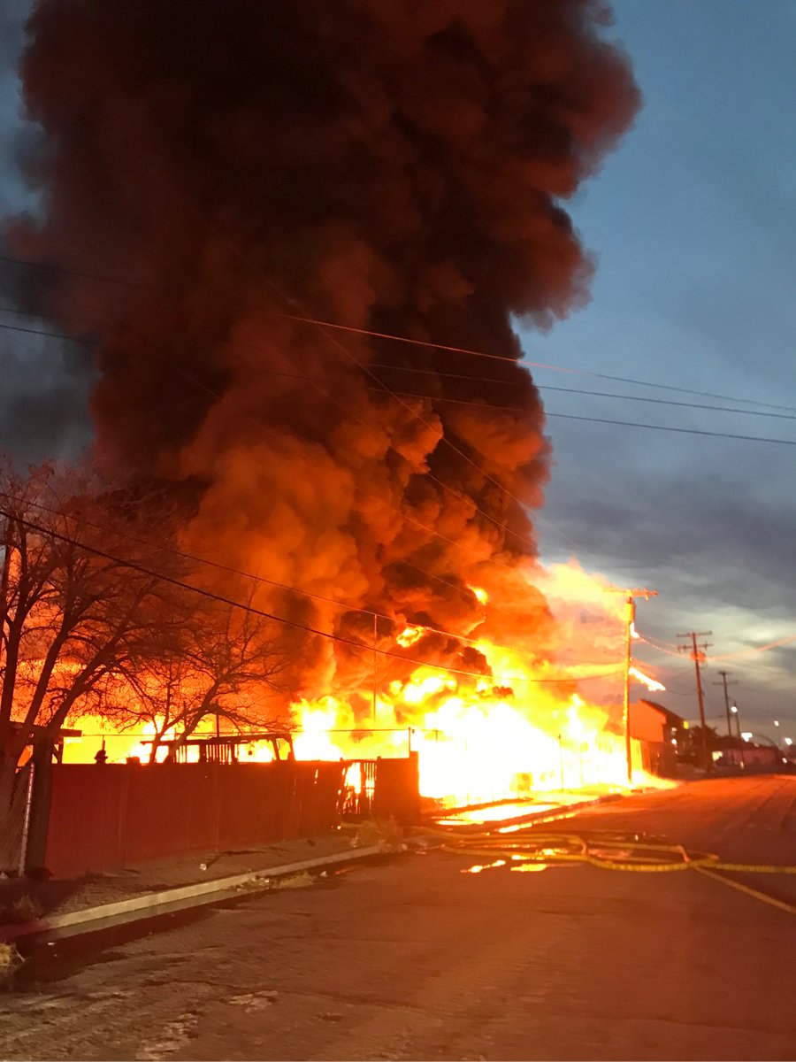 Adelanto: Fire crews continue to work the 2nd Alarm Baldwin fire, working to keep the fire from exposures. IC also repairing power lines down. Victorville & Apple Valley Fire assisting