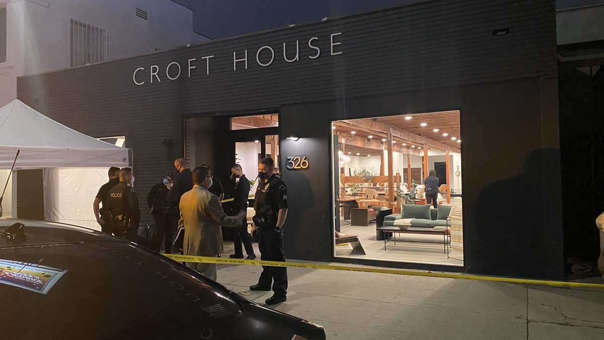 LAPD Homicide detectives say Brianna Kupfer, 24, was killed at work inside Croft House furniture store in Hancock Park. They are searching for the suspect