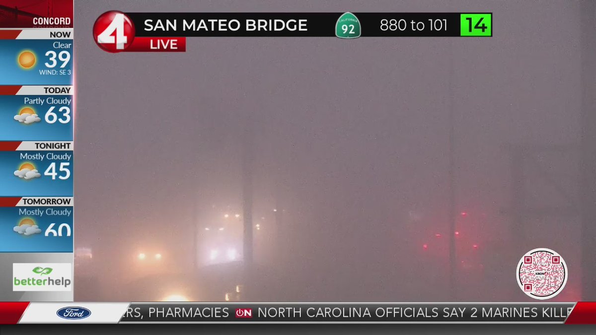 Dense Fog Advisory in Bay Area