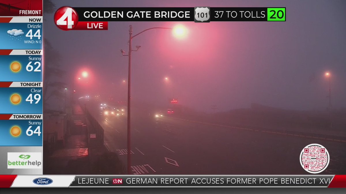 Dense Fog Advisory in Bay Area