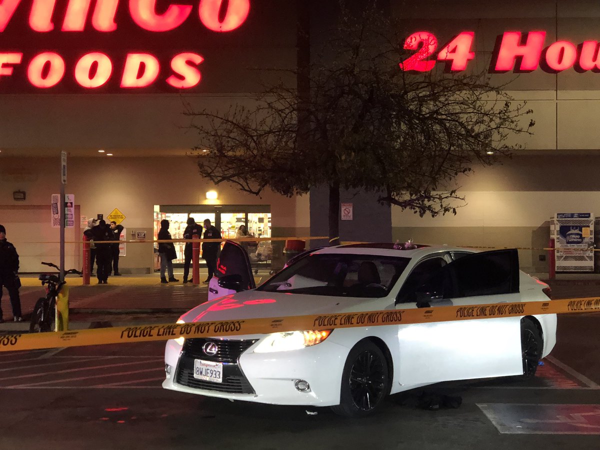 At the WinCo parking lot on Peach in Fresno. Where a shooting victim was taken to the hospital. None life threatening and an investigation by Fresno PD is now underway.  