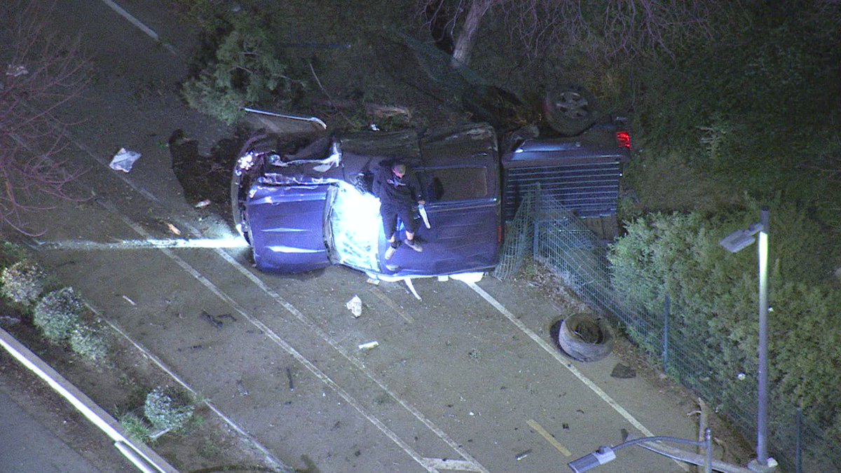 Two crashes in the valley tonight. One at the end of an LAPD pursuit in CanogaPark. The other in Pacoima with LAPD taking the occupants of the car into custody. Have not confirmed whether that one was also a pursuit or not but police approched car with guns drawn