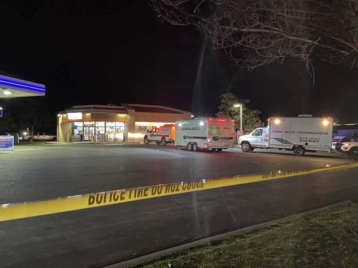 It's still a very active scene here. @ButteSheriff says witnesses called police saying there was a shooting inside a Greyhound bus at the @ampm. That bus is still here right now.one person has died and at least four others are injured. Deputies on scene