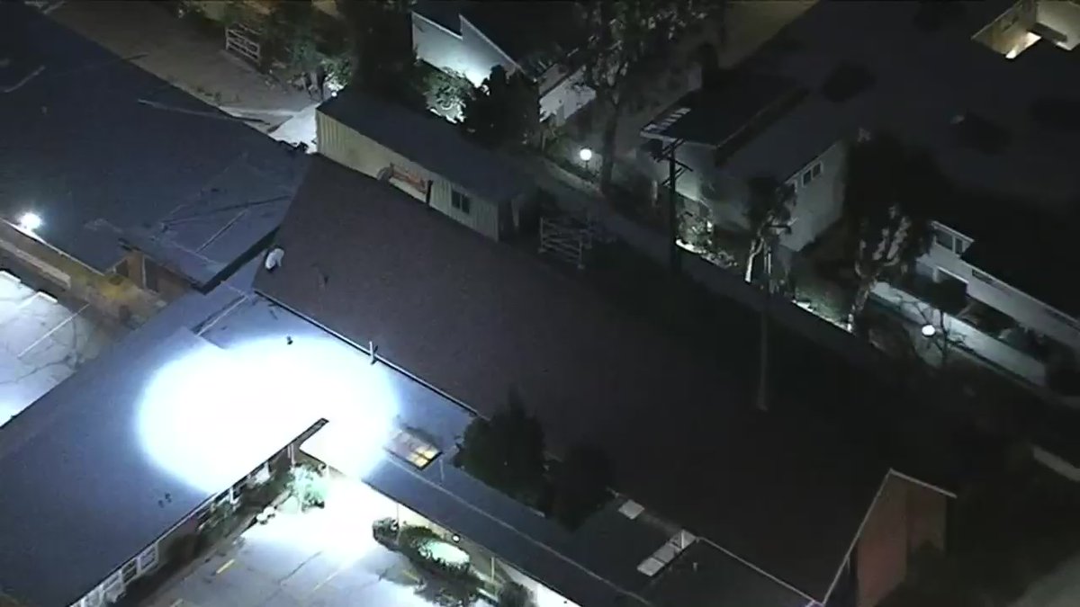 A chase ended Wednesday night in the San Fernando Valley with an arrest in Mission Hills.