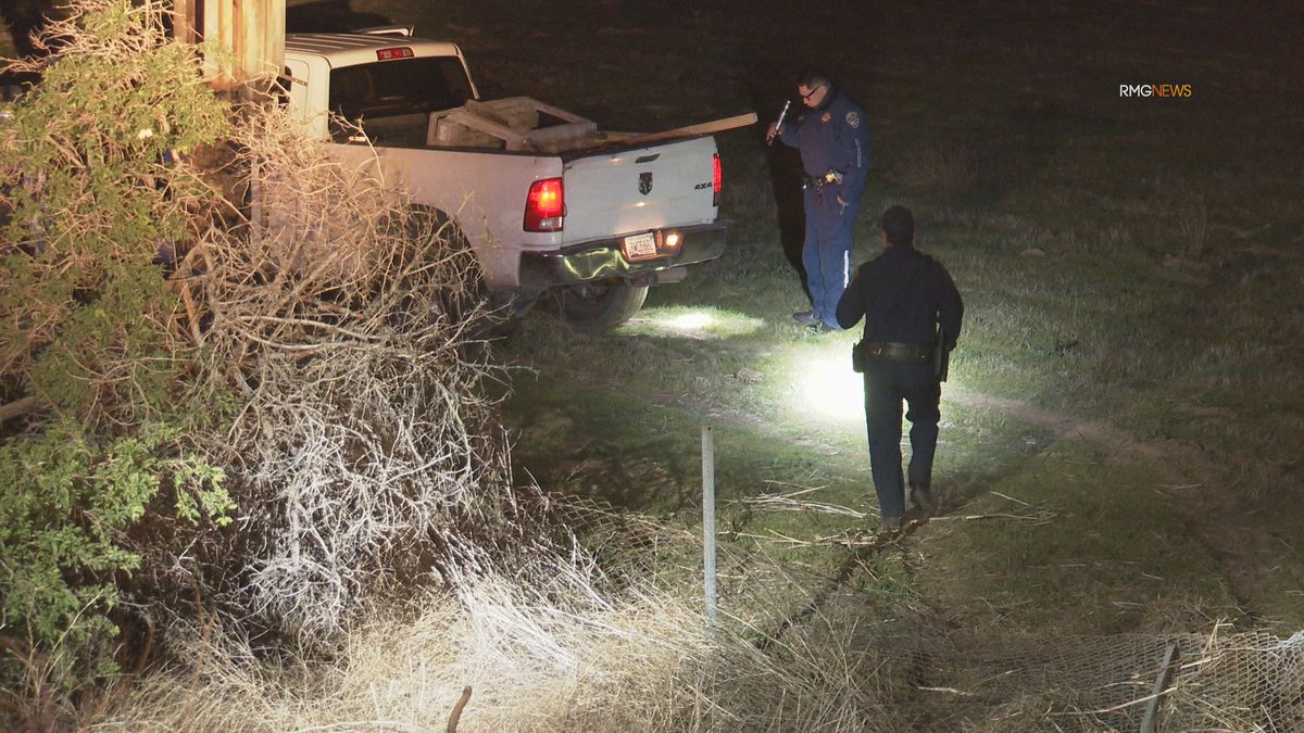 .@CHP_Newhall arrest driver for ADW after he rammed a vehicle off the freeway flipping the car. CHP received calls of shots fired and vehicles ramming each other prior to the crash NB 5 at Calgrove