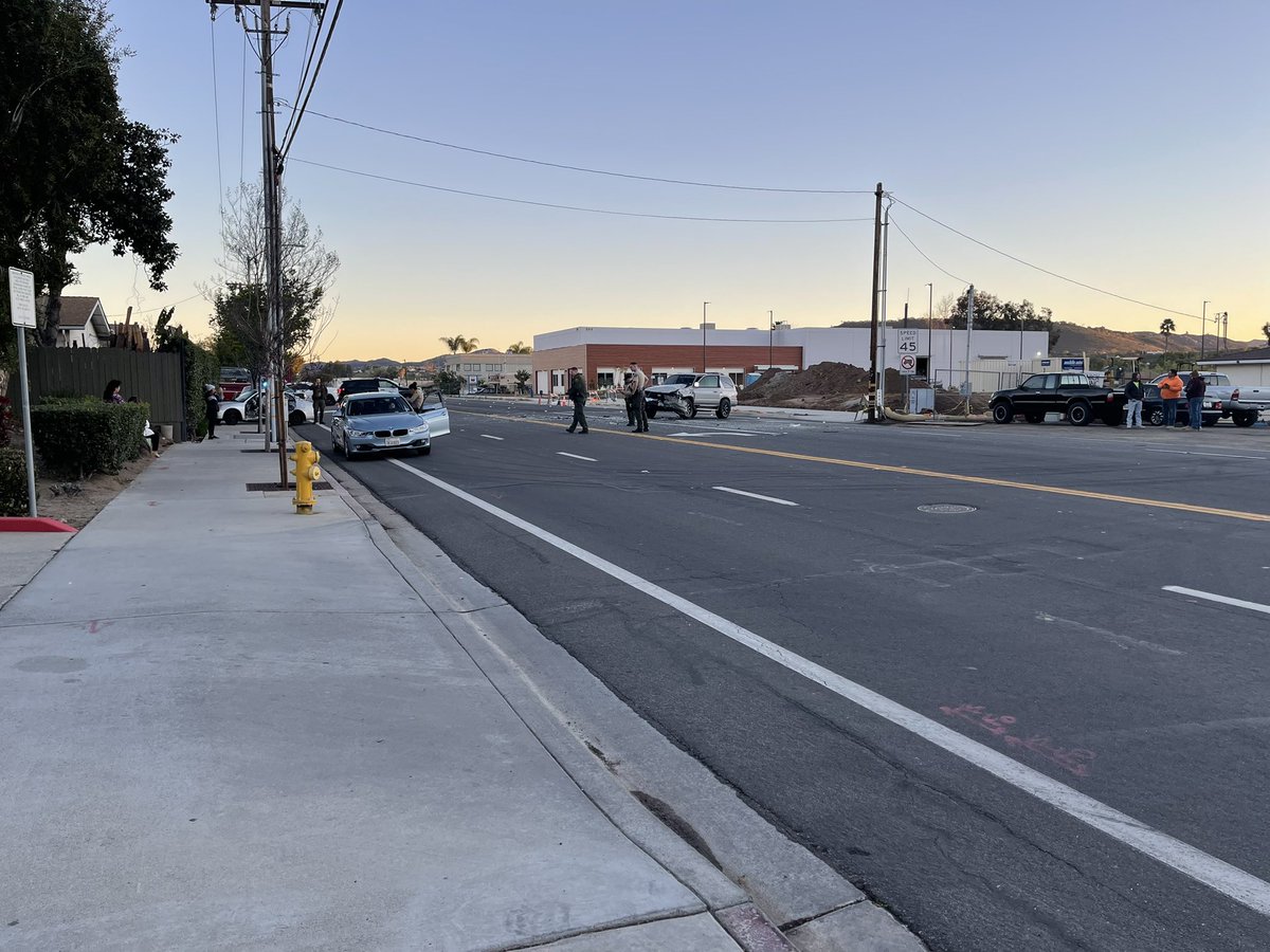 SanMarcos - One person has been rushed to the hospital following a multi-vehicle crash at N Twin Oaks Valley Road & Christen Way