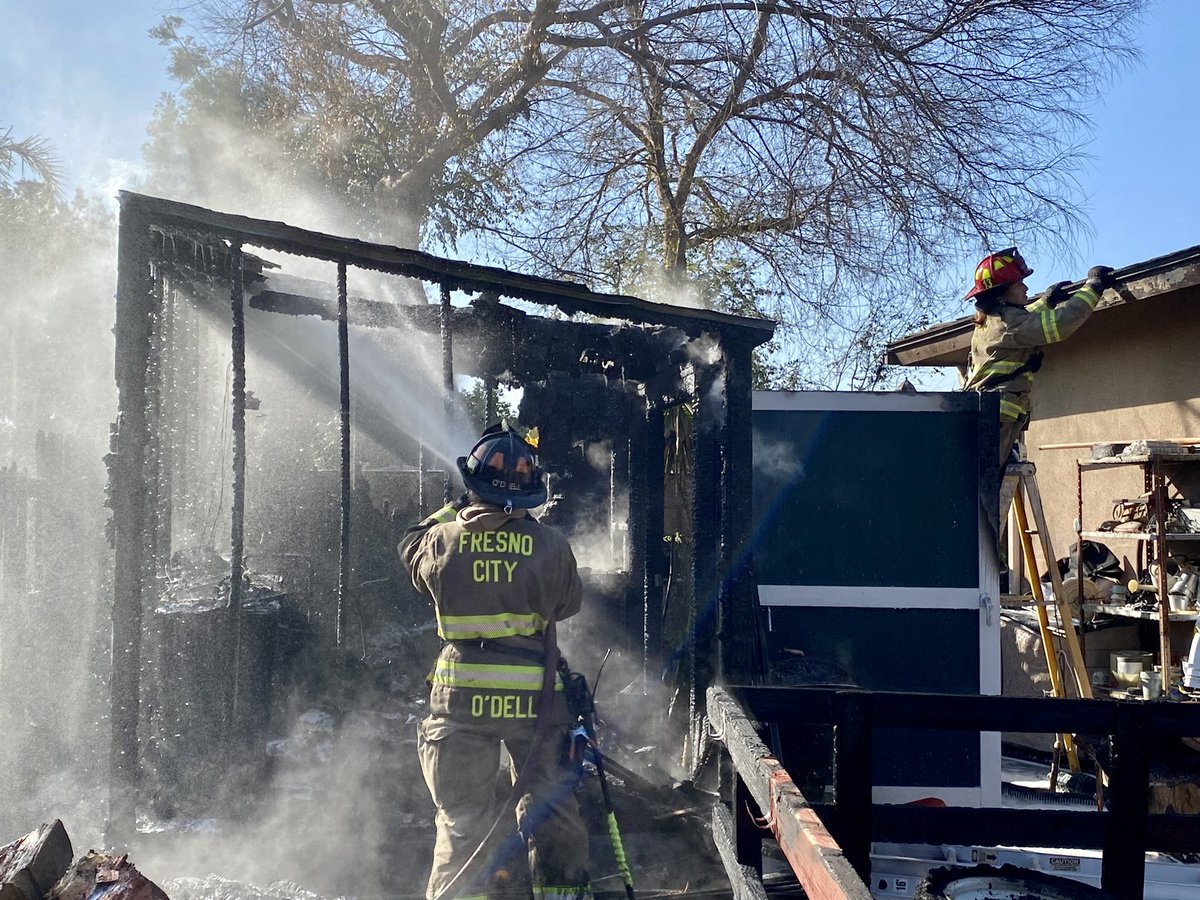 Fresno Fire is wrapping up a detached shed fire in the area of N. Maple/E. Magill. The shed was completely destroyed, but firefighters were able to knock the flames down and keep them from extending to the house.