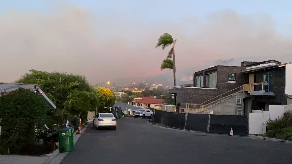 This is the fire  in the hills north of LagunaBeach