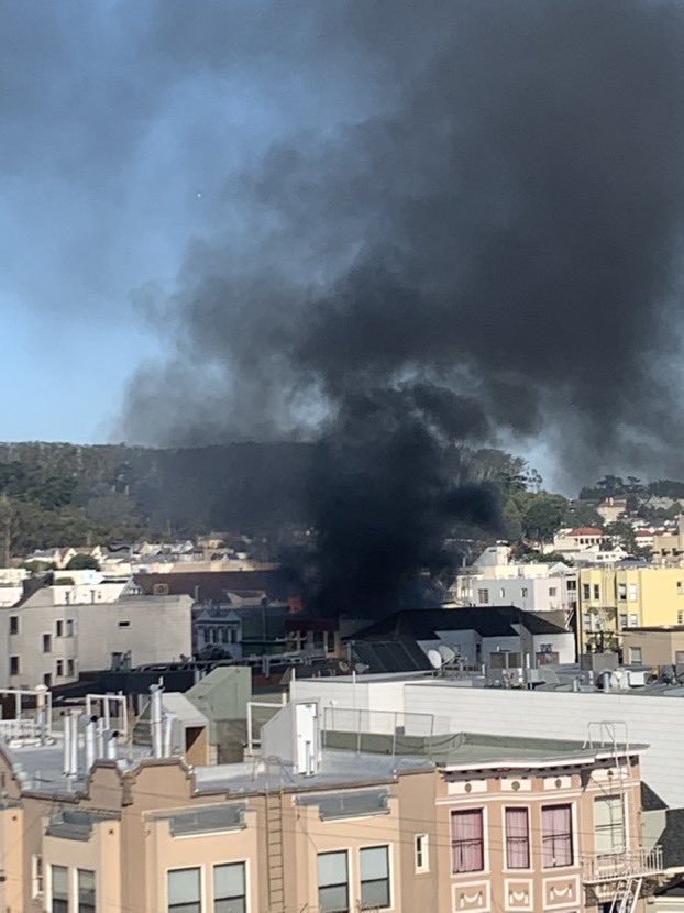 The @RedCross was on scene this afternoon in San Francisco assisting the residents impacted by this 3-alarm fire.