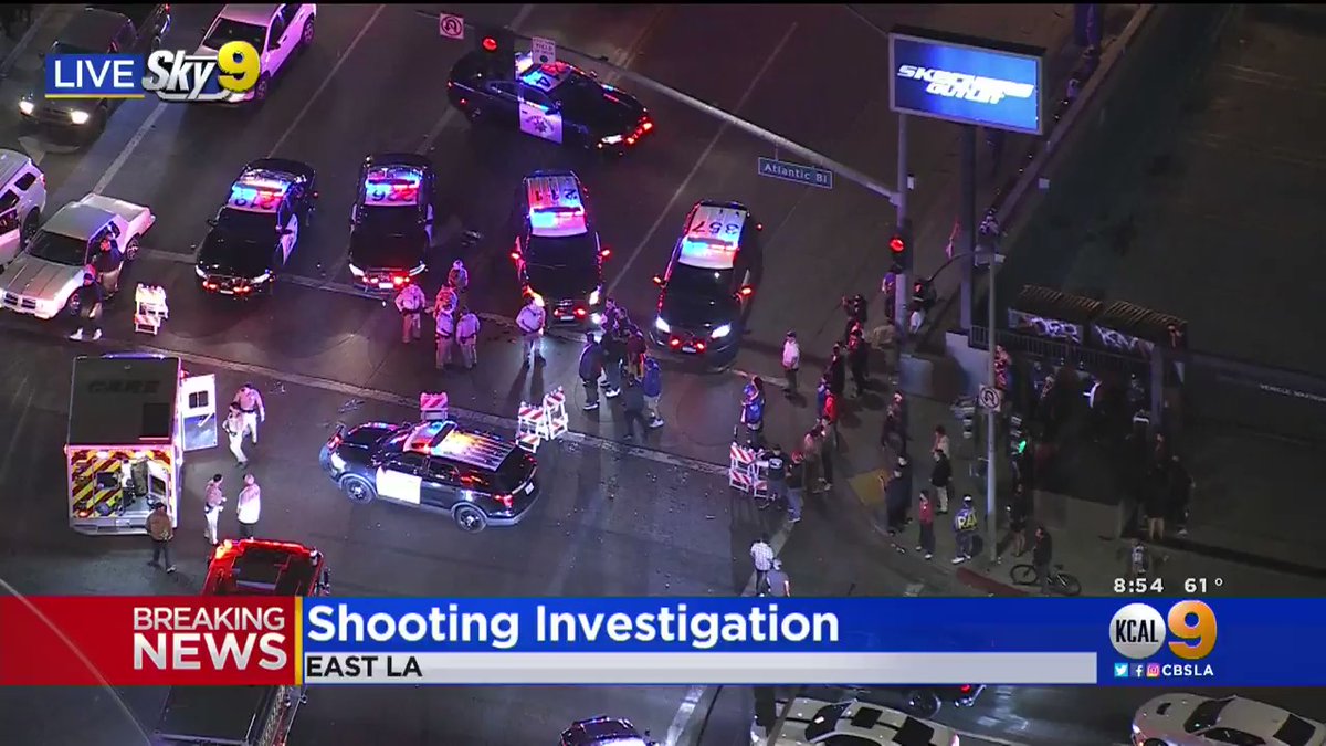 A man has been shot just down the street from an @RamsNFL celebration in EastLA.