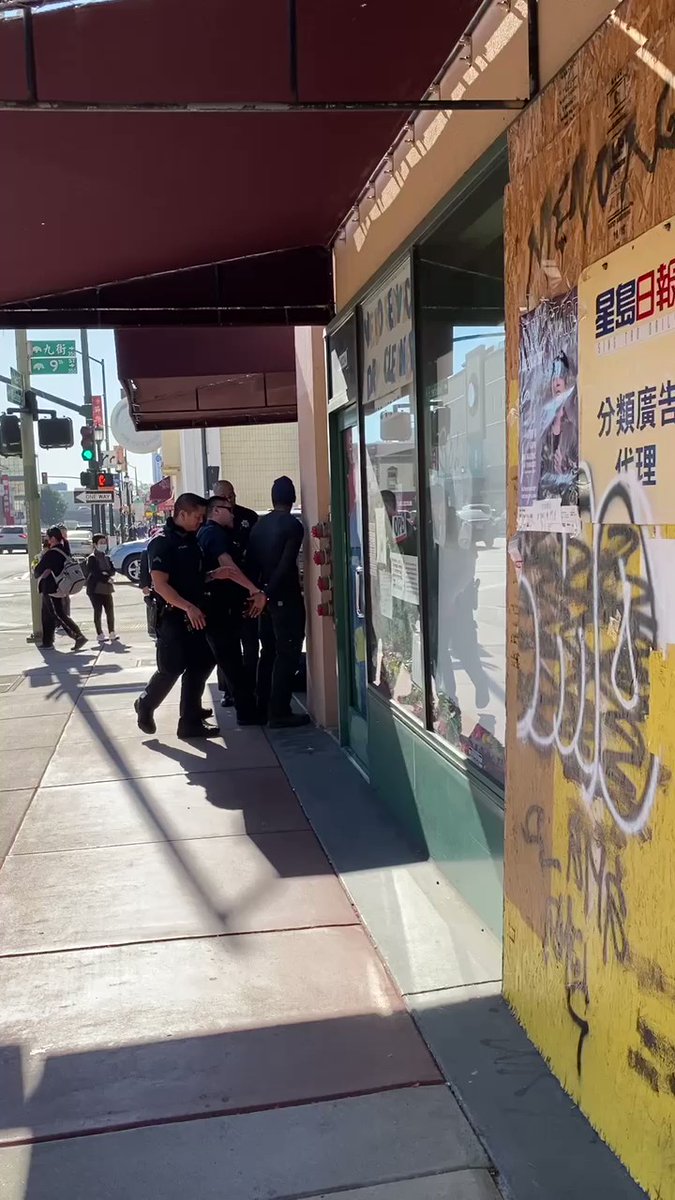 Oakland Police arrested a suspect on charges of battery and elder abuse. The East Bay Toishan Association said it's volunteer foot patrol group flagged down a passing patrol car. Victim 1 was hit for an unknown reason. Victim 2 tried to intervene, was pushed to ground by suspect