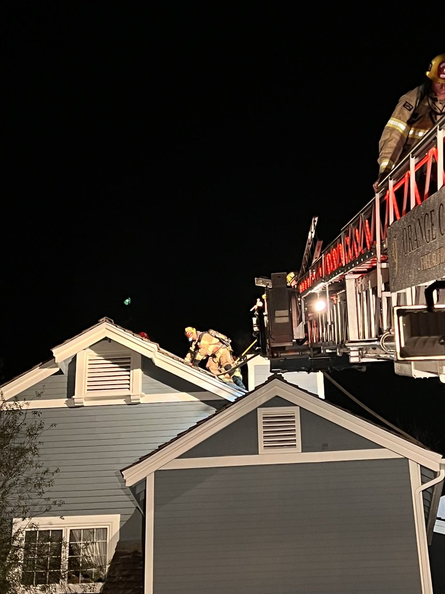 Firefighters are on scene in the area of Bridlewood & Flintlock in Laguna Hills at a two story house with a chimney that caught fire. Due to the quick response, they were able to confine it to the area. Interior crews have worked to minimize damage inside. No cause determined yet