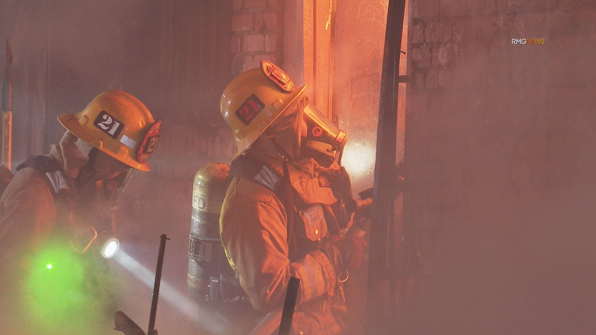 The February 22, 2022 MainStreetFire in downtown LosAngeles DTLA being handled by @LAFD