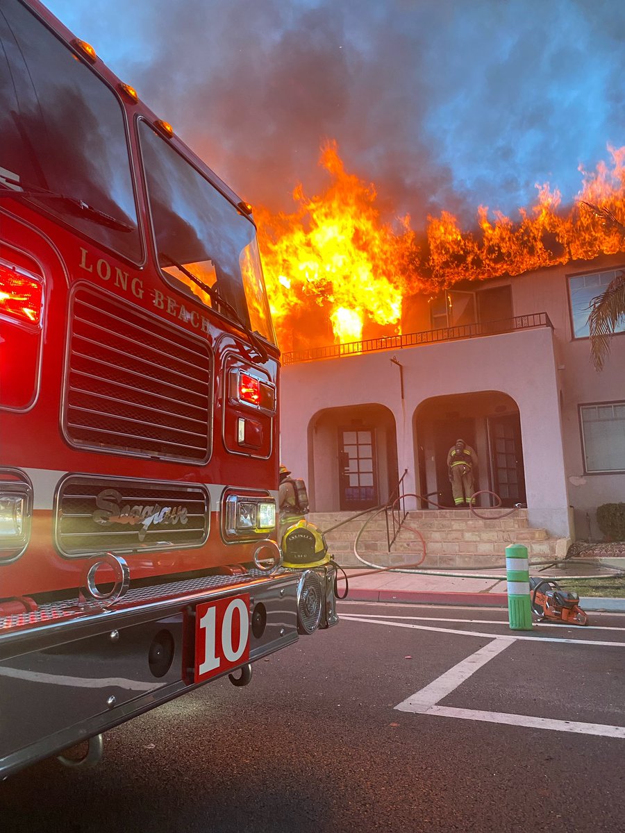 Some additional photos from this mornings structure Fire.  Doesn't matter the time or day yourLBFD firefighters are always ready to protect the residents of Long Beach