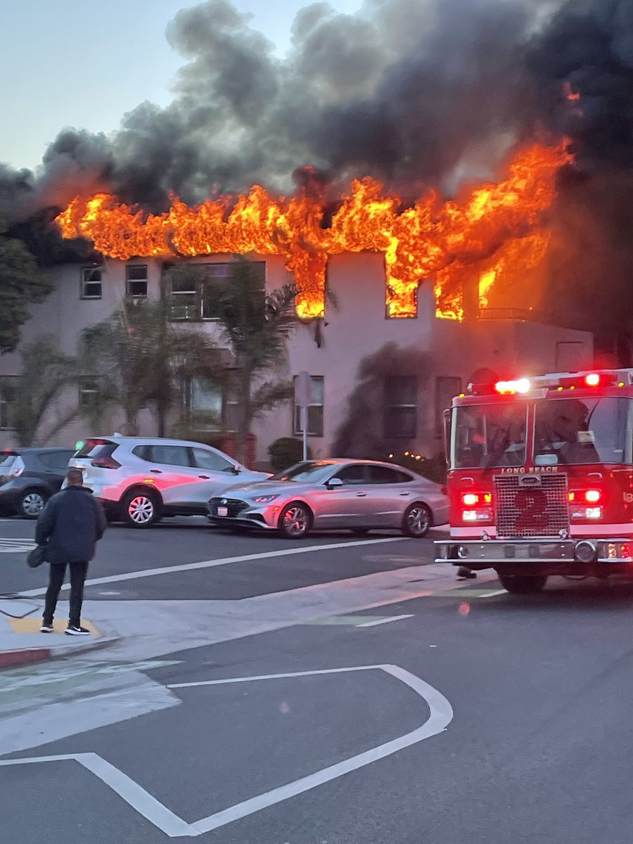 Some additional photos from this mornings structure Fire.  Doesn't matter the time or day yourLBFD firefighters are always ready to protect the residents of Long Beach