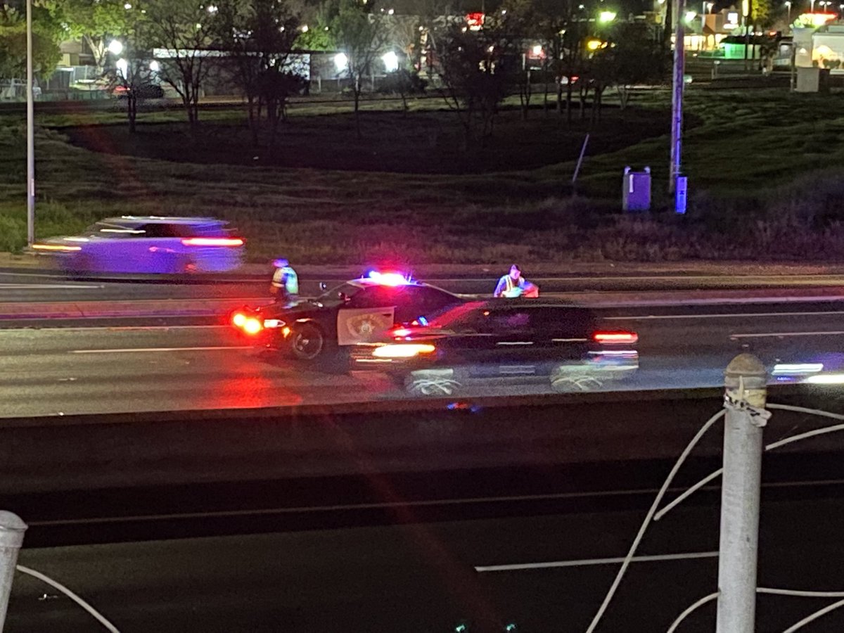 CHP says a pedestrian has died after getting hit by a vehicle on southbound Highway 99 near Mack Rd. Two southbound lanes are still blocked. It happened around 9:30, but police are still here