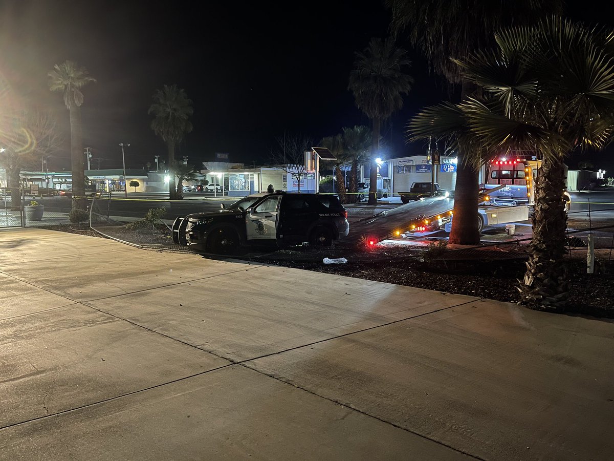 A police officer with the City of Tulare was badly injured while assisting the California Highway Patrol in a chase. The crash happened in Lindsay. The suspect was driving a stolen vehicle from Fresno