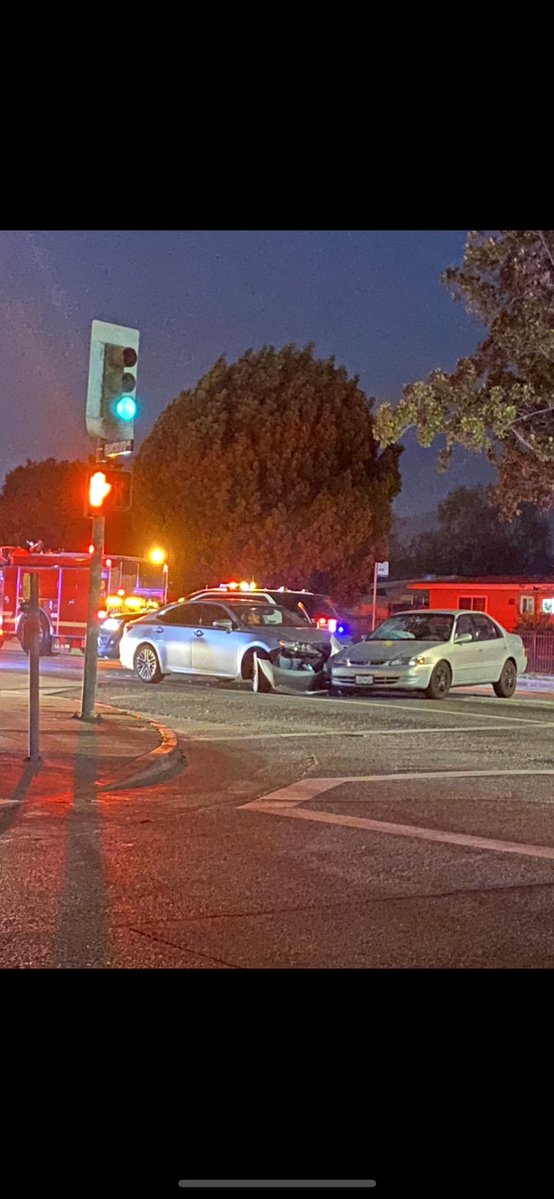 Major traffic accident on California and Francisquito reported at approximately 7:30pm. There were no reported injuries in the collision. Traffic is impacted on Francisquito heading toward California