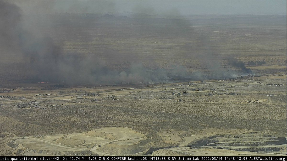 HeritageFire (OroGrande, San Bernardino Co) - 80+ acres, still have an ongoing structure threat in the Sunflower Ln area off Bryman Rd. Several copters working the fire, it is established in the river bottom in heavy fuels, trying to hold west of Bryman Rd