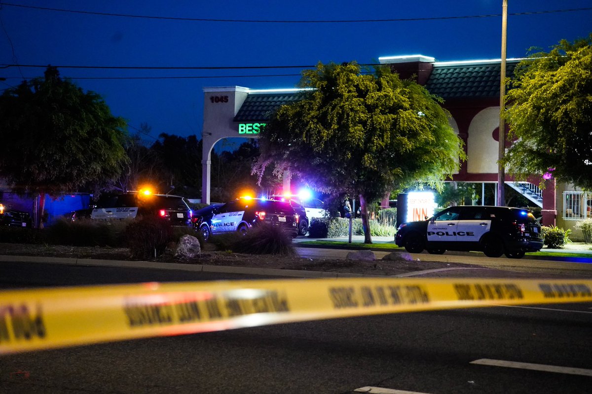 Standoff on the corner of Mission Blvd and Mountain at the Best Ontario inn several people injured