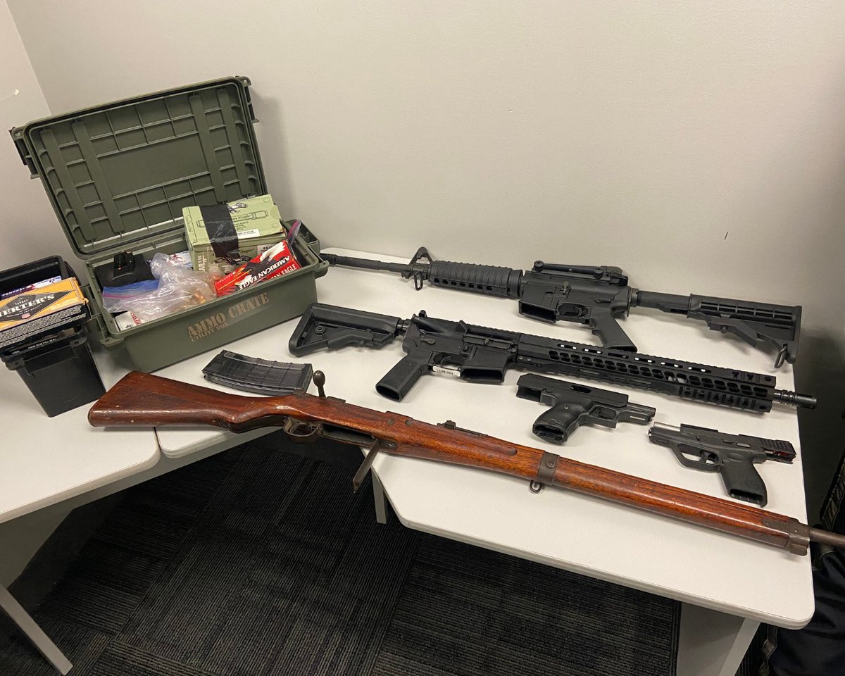 San Bernardino PD: guns seized during search warrant 