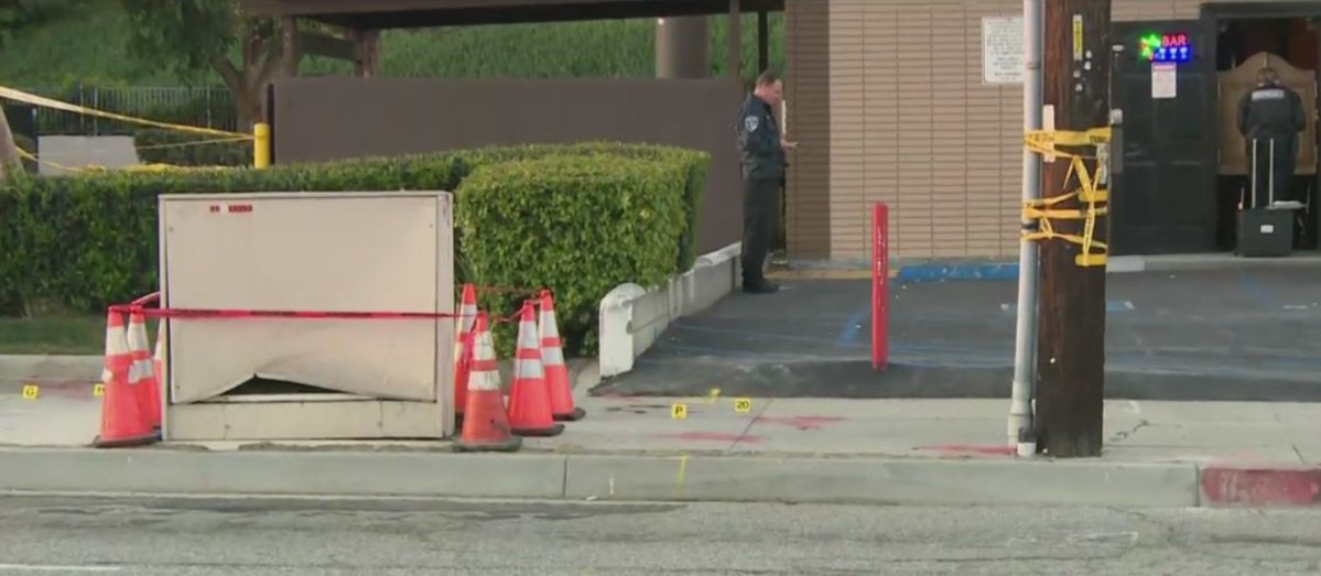 A suspect has been arrested in a shooting outside a Torrance bar which left a man dead