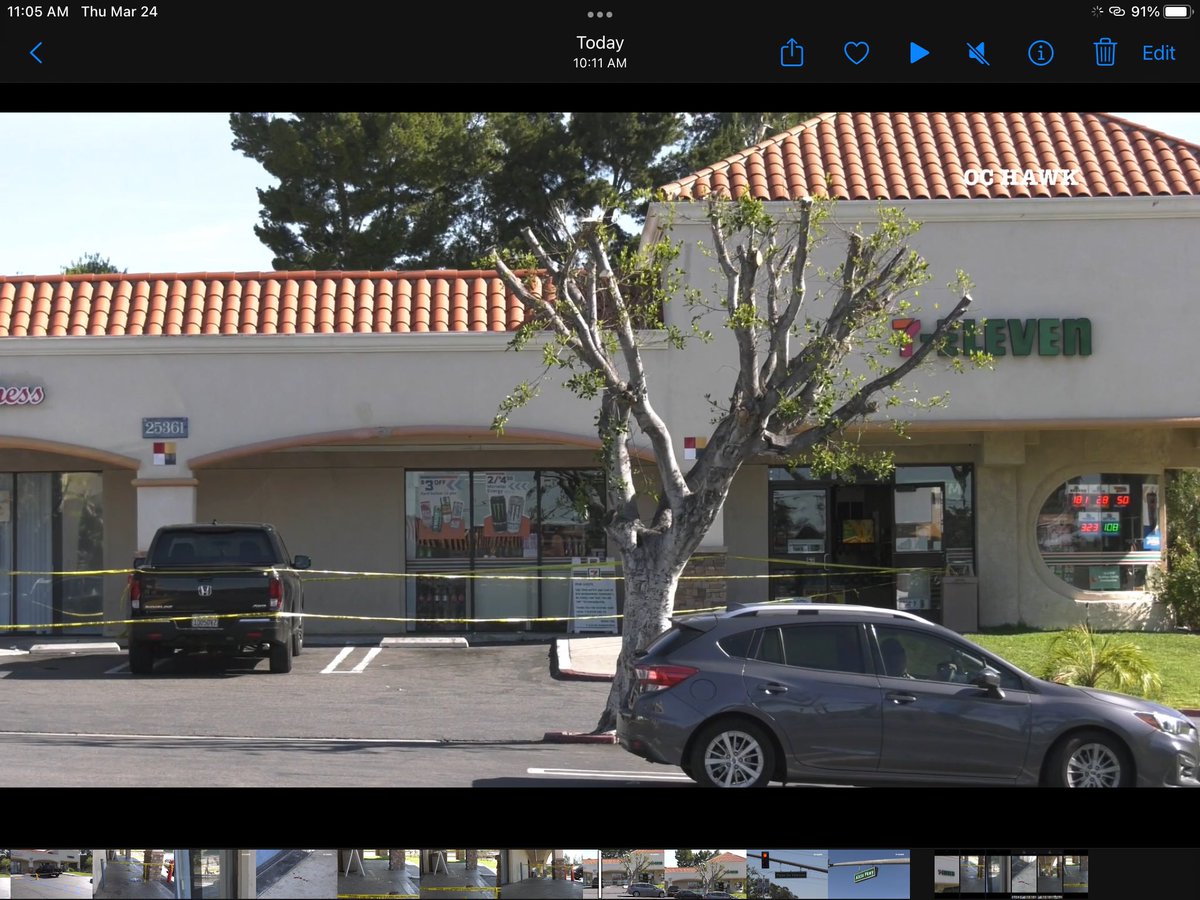 LagunaHills shooting at 7-11 PDV and Alicia leaves 1 person injured in unknown condition. @OCSDLagunaHills is investigating 