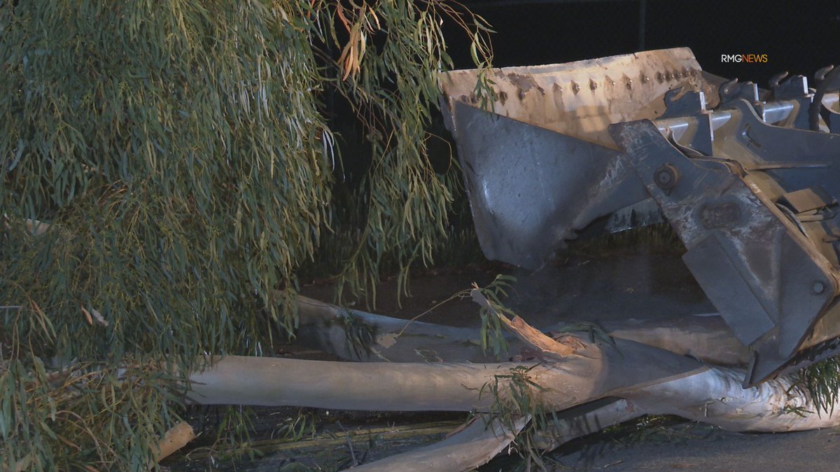 Calabasas: Two women escape serious injury after slamming into a downed tree blocking Mulholland Highway just after midnight.